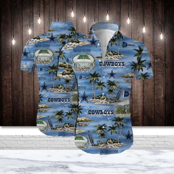 Dallas Cowboys Nfl Football Hawaiian Aloha Shirt Unisex Hawaiian Beach