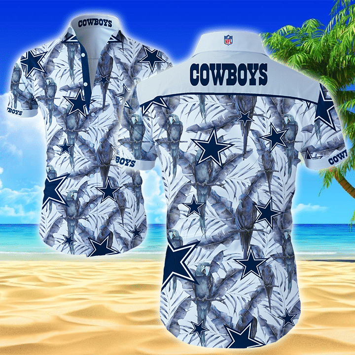 Dallas Cowboys Nfl Hawaiian Aloha Shirt Aloha Shirt Floral Button Up Shirt Hawaiian Beach