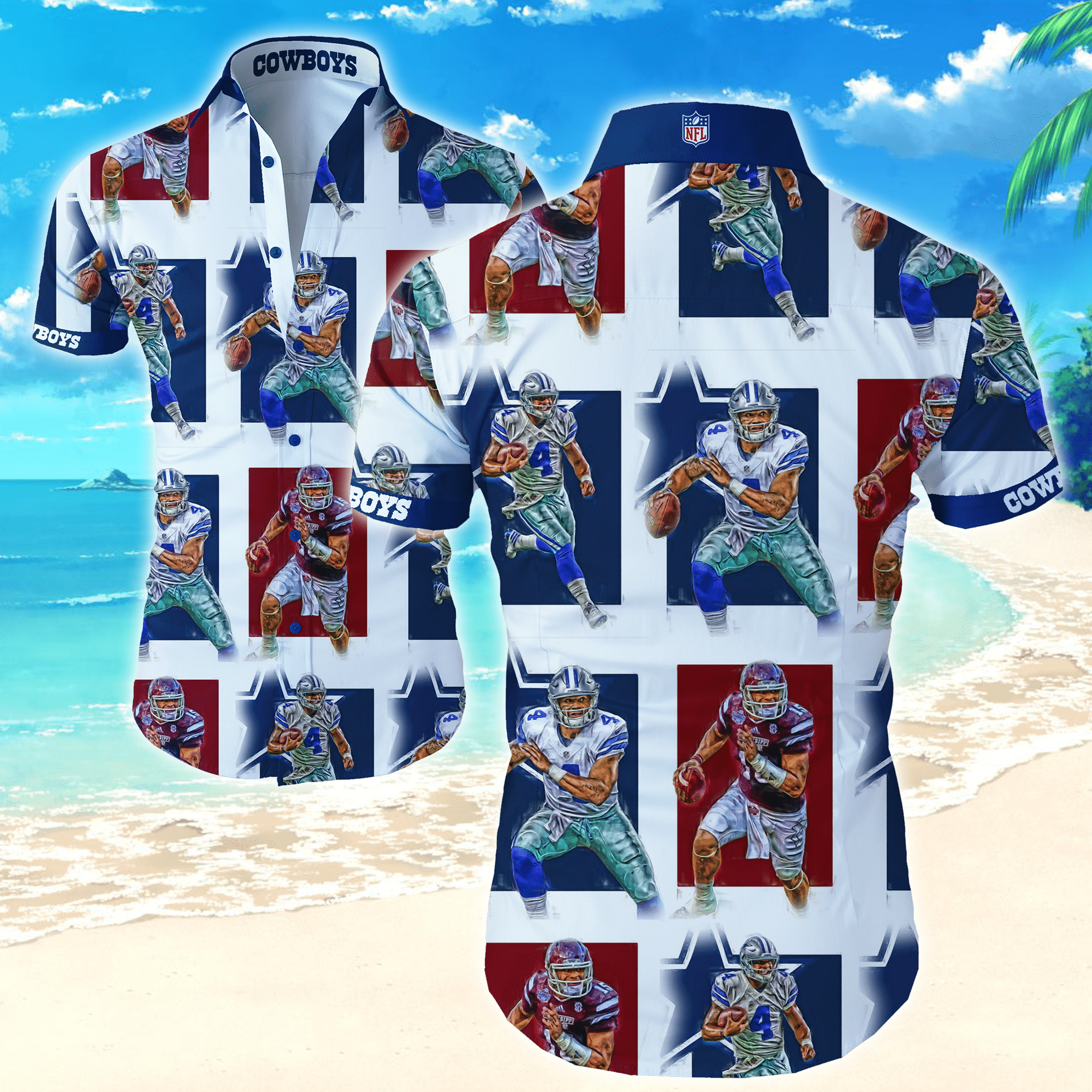 Dallas Cowboys Nfl Hawaiian Shirts