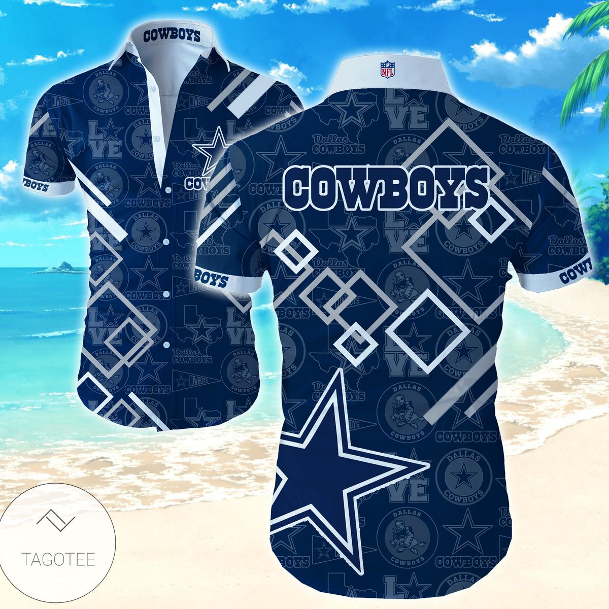 Dallas Cowboys Nfl s For Men Hawaiian Shirt