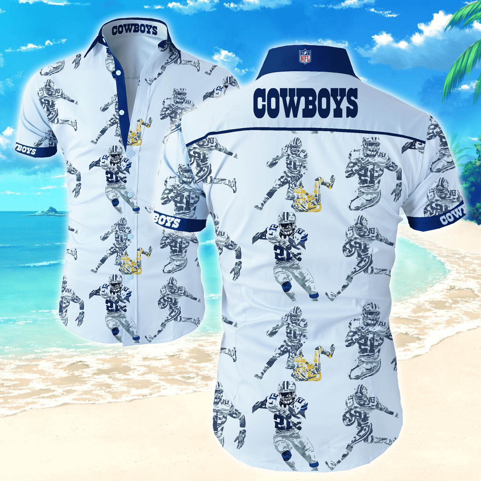 Dallas Cowboys Nfl Sport Hawaiian Shirt Funny Aloha Shirts