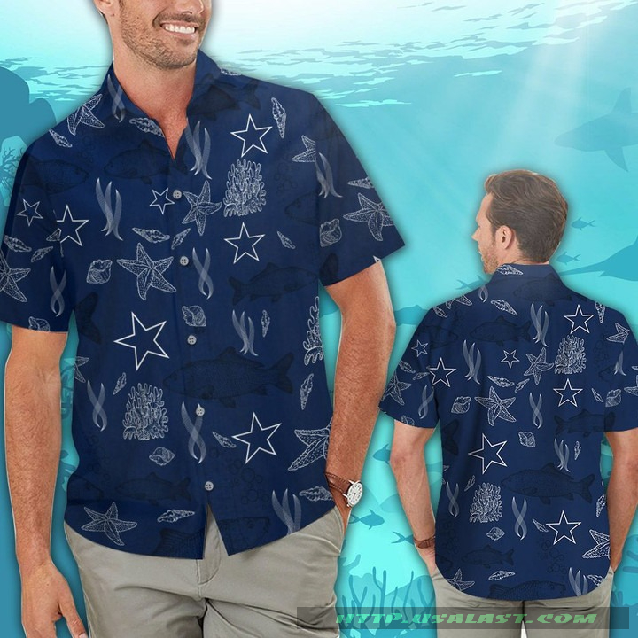 Dallas Cowboys Ocean Fishes Hawaiian Shirt