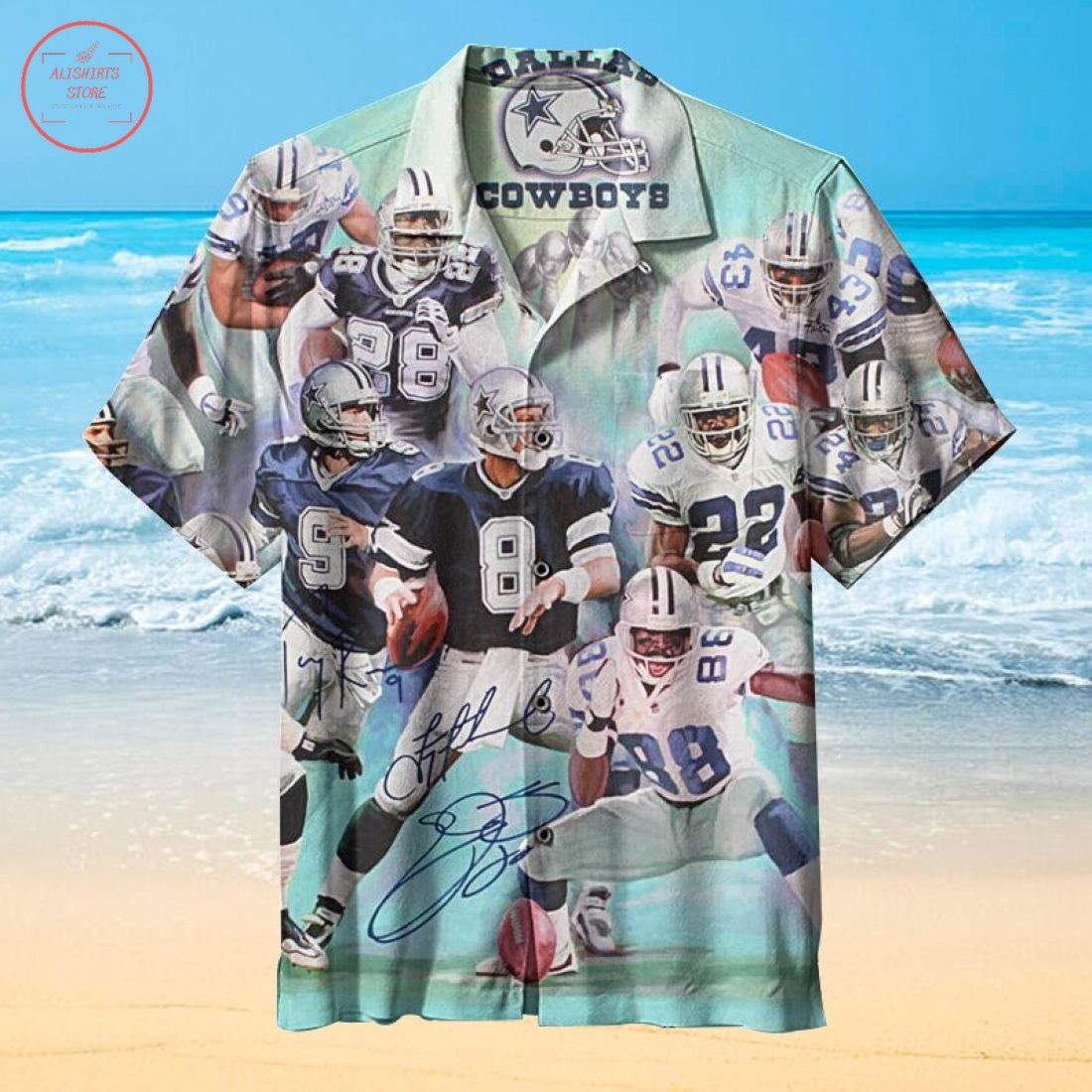 Dallas Cowboys Player Team Signature Hawaiian Shirt