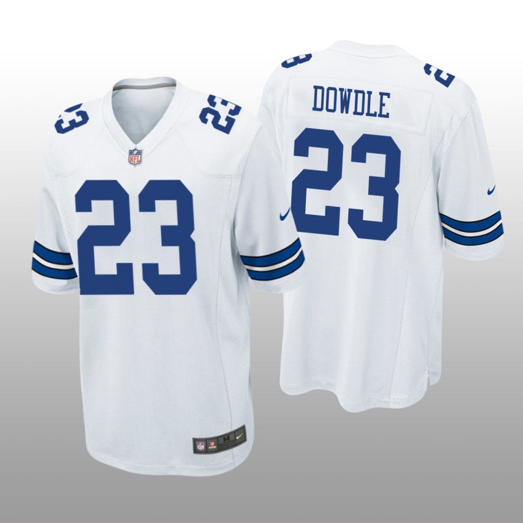 Dallas Cowboys Rico Dowdle White Jersey Game - Men's