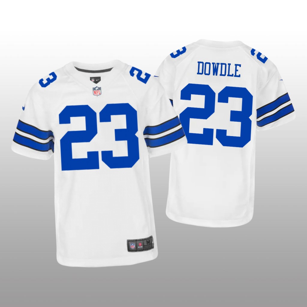 Dallas Cowboys Rico Dowdle White Jersey Game - Youth