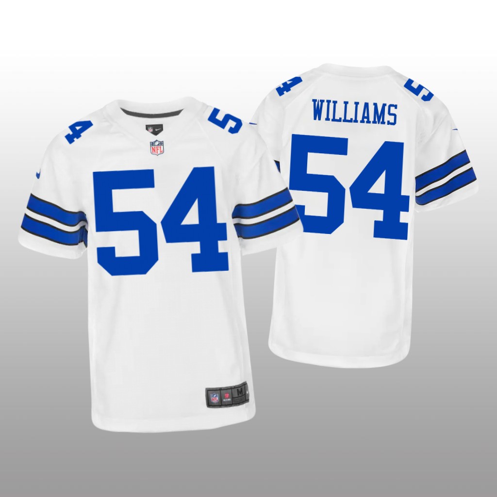 Dallas Cowboys Sam Williams White Jersey Game - Youth