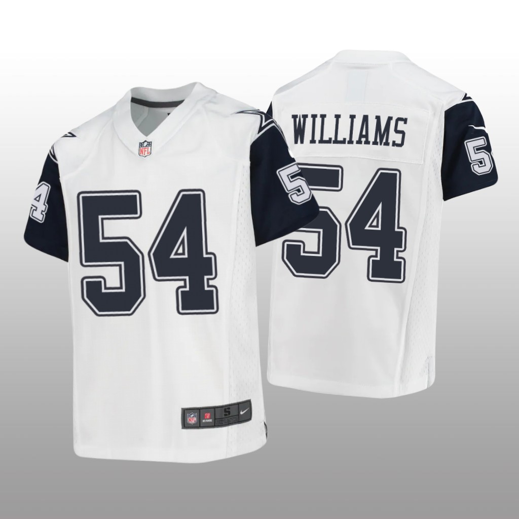 Dallas Cowboys Sam Williams White Jersey Game - Youth