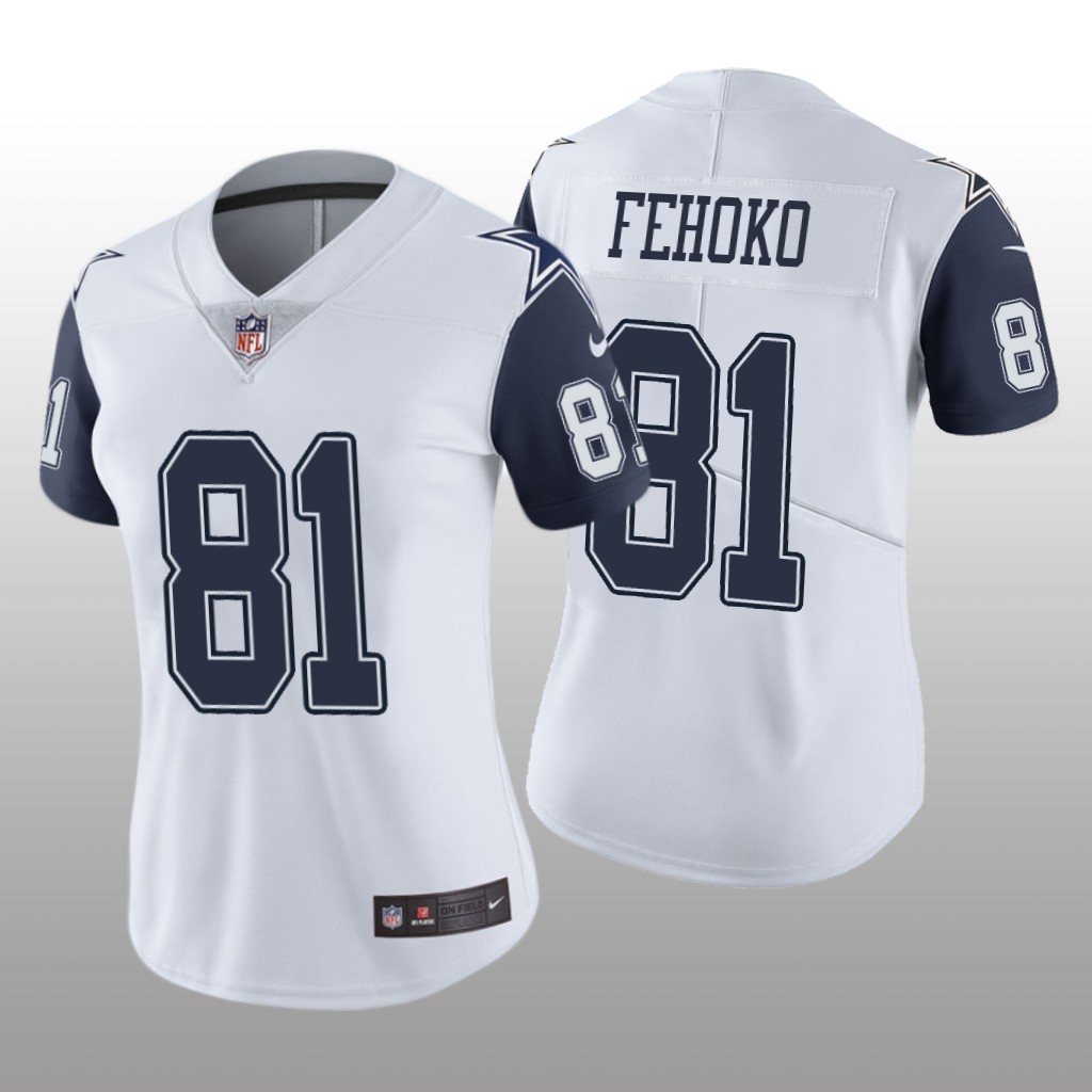 Dallas Cowboys Simi Fehoko White Jersey Color Rush Limited – Women’s