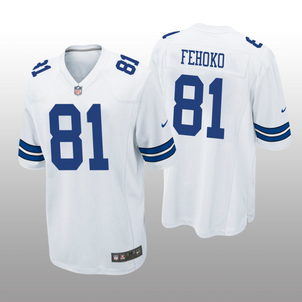 Dallas Cowboys Simi Fehoko White Jersey Game - Men's