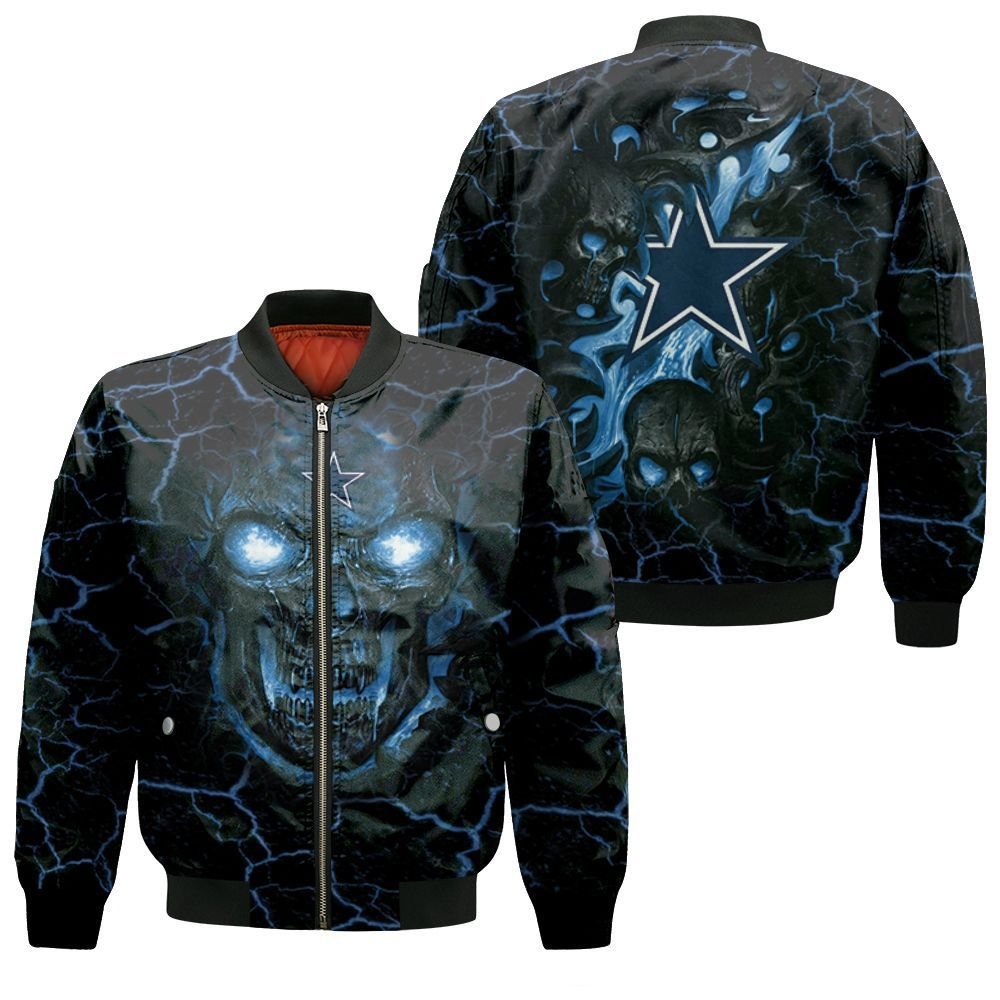Dallas Cowboys Skull 3D Bomber Jacket