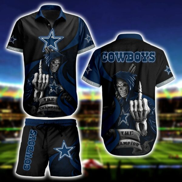 Dallas Cowboys Skull Death Hawaiian Shirt
