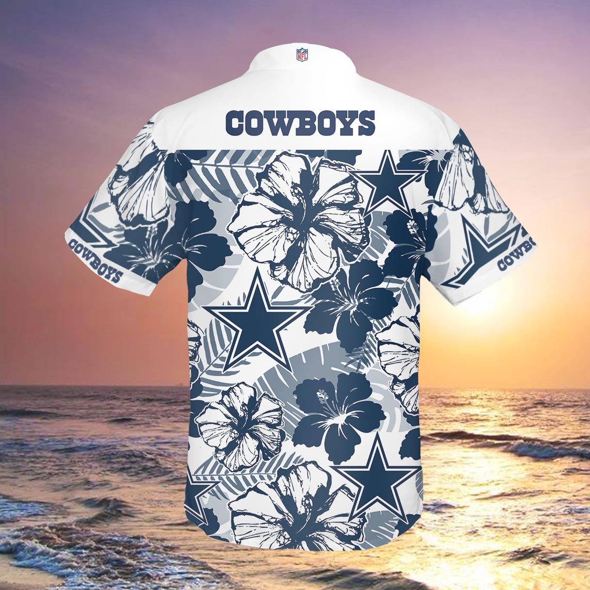 Dallas Cowboys Summer For Men All Over Printed Hawaiian Shirt Size S – 5Xl
