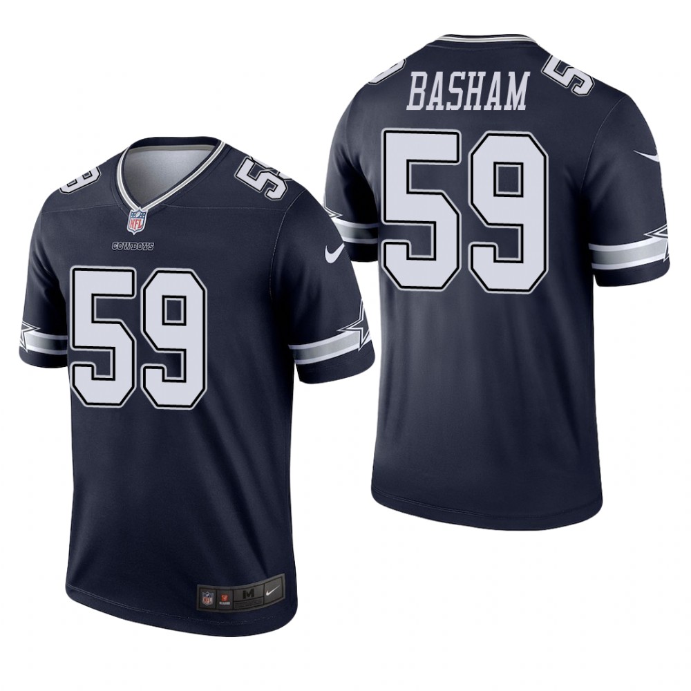 Dallas Cowboys Tarell Basham Navy Jersey Legend - Men's