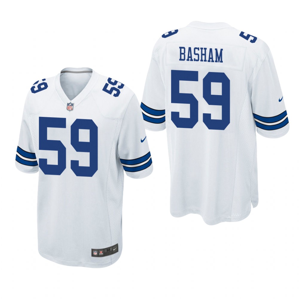 Dallas Cowboys Tarell Basham White Jersey Game - Men's