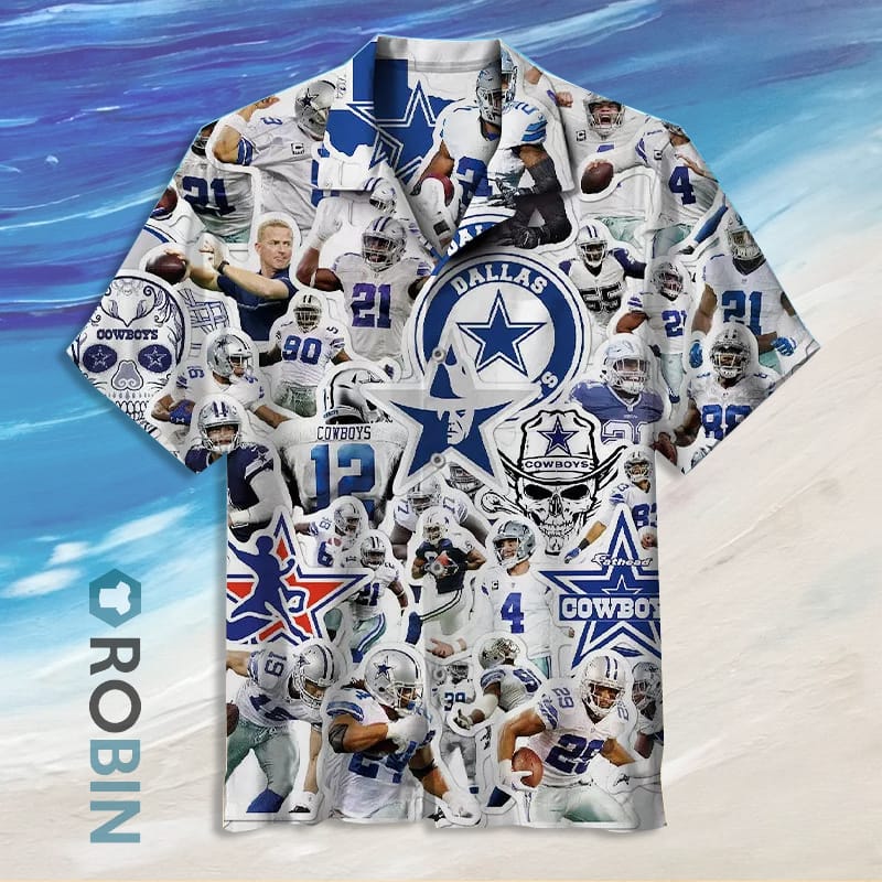 Dallas Cowboys Team Regular Fit Hawaiian Shirt