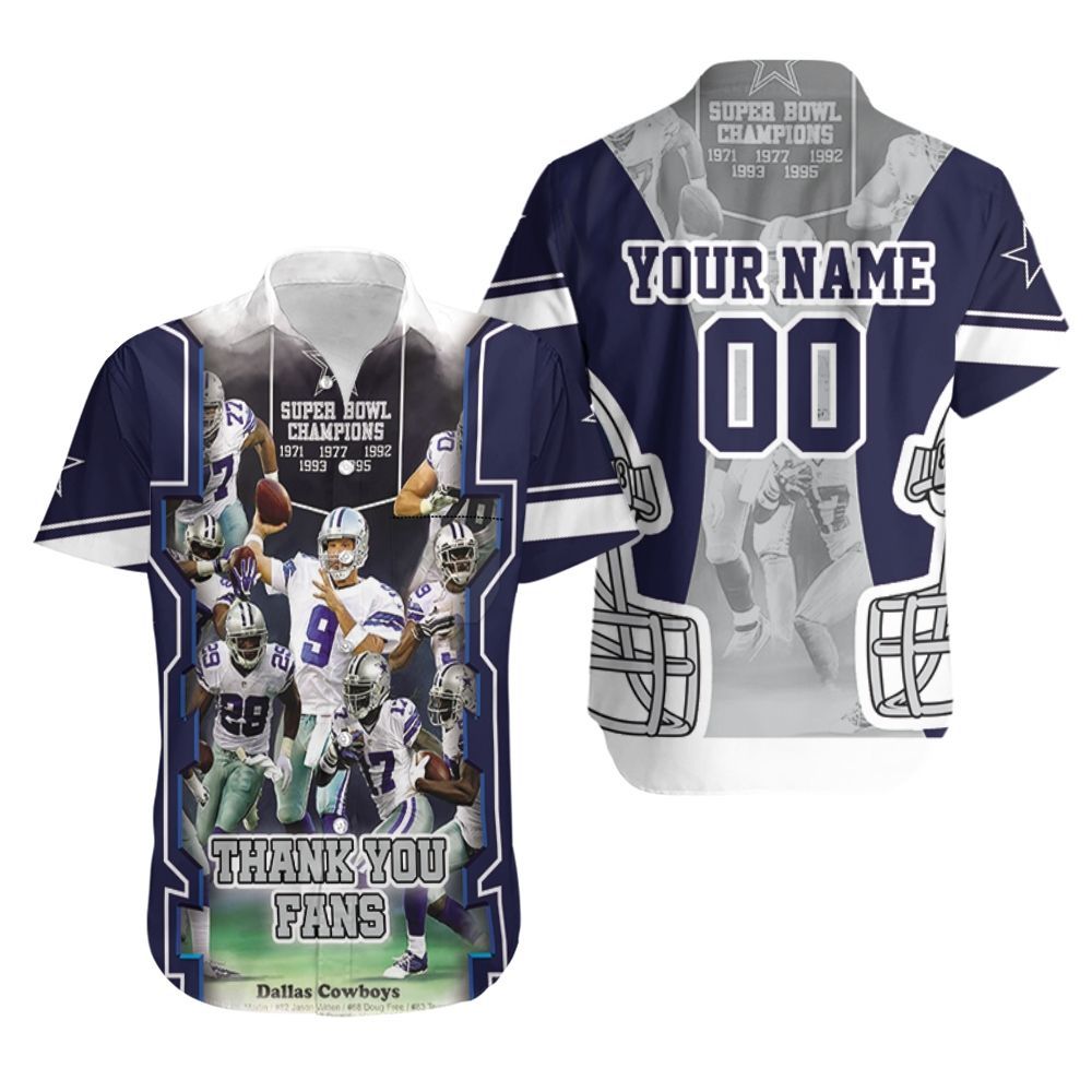 Dallas Cowboys Thank You Fans Nfc East Division Super Bowl 2021 Hawaiian Shirt