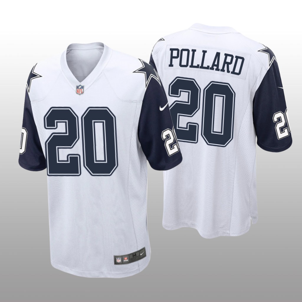 Dallas Cowboys Tony Pollard White Jersey Alternate Game - Men's