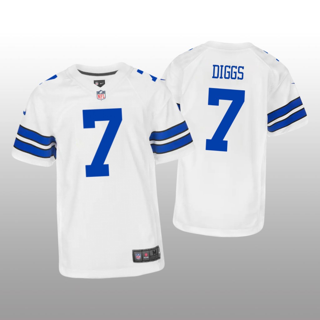 Dallas Cowboys Trevon Diggs White Jersey Game - Youth
