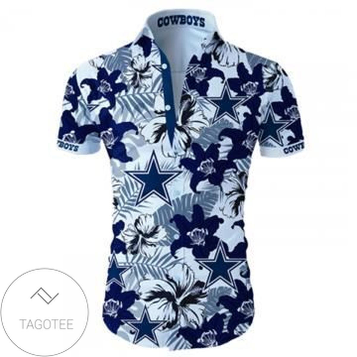 Dallas Cowboys Tropical Flower Slim Fit Body Summer 2020 Hawaiian Shirt