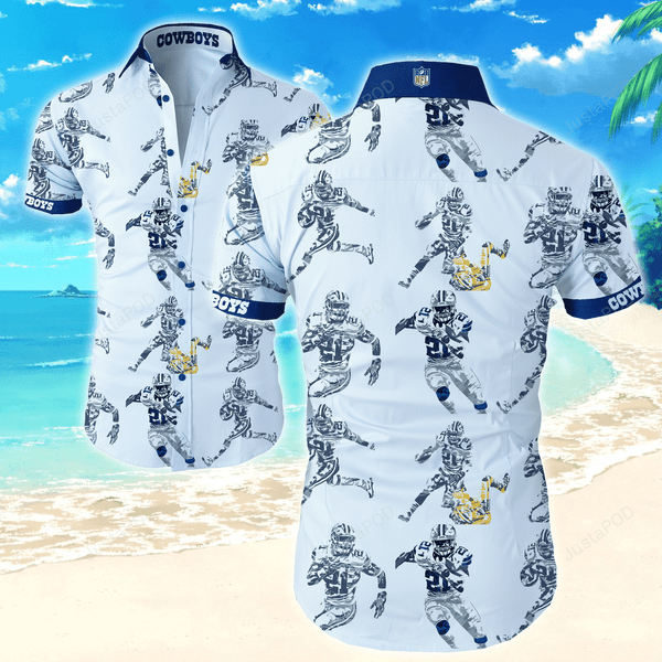 Dallas Cowboys Tropical Pattern Hawaiian Shirt
