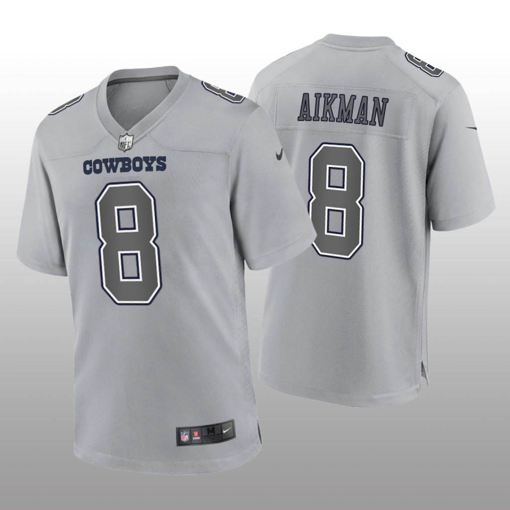 Dallas Cowboys Troy Aikman Gray Jersey Atmosphere Fashion Game - Men's