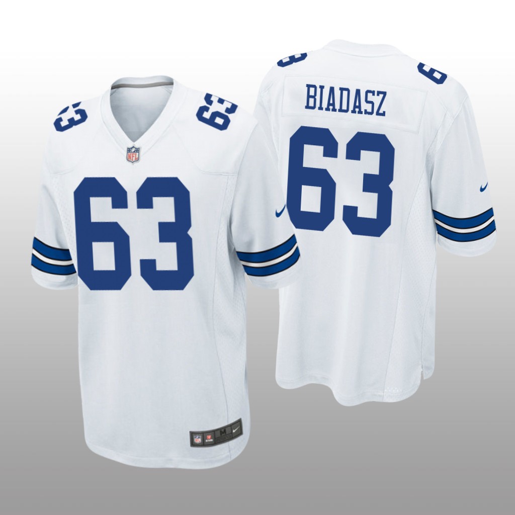 Dallas Cowboys Tyler Biadasz White Jersey Game - Men's