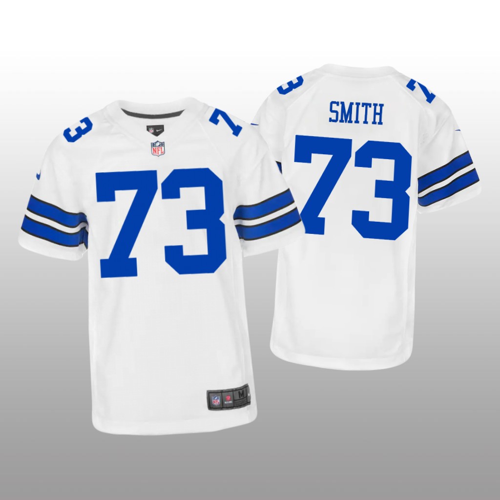 Dallas Cowboys Tyler Smith White Jersey Game - Youth