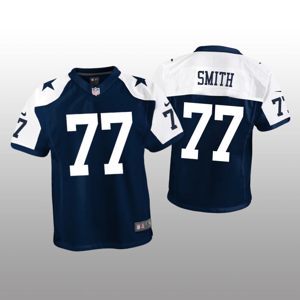 Dallas Cowboys Tyron Smith Navy Jersey Game - Youth