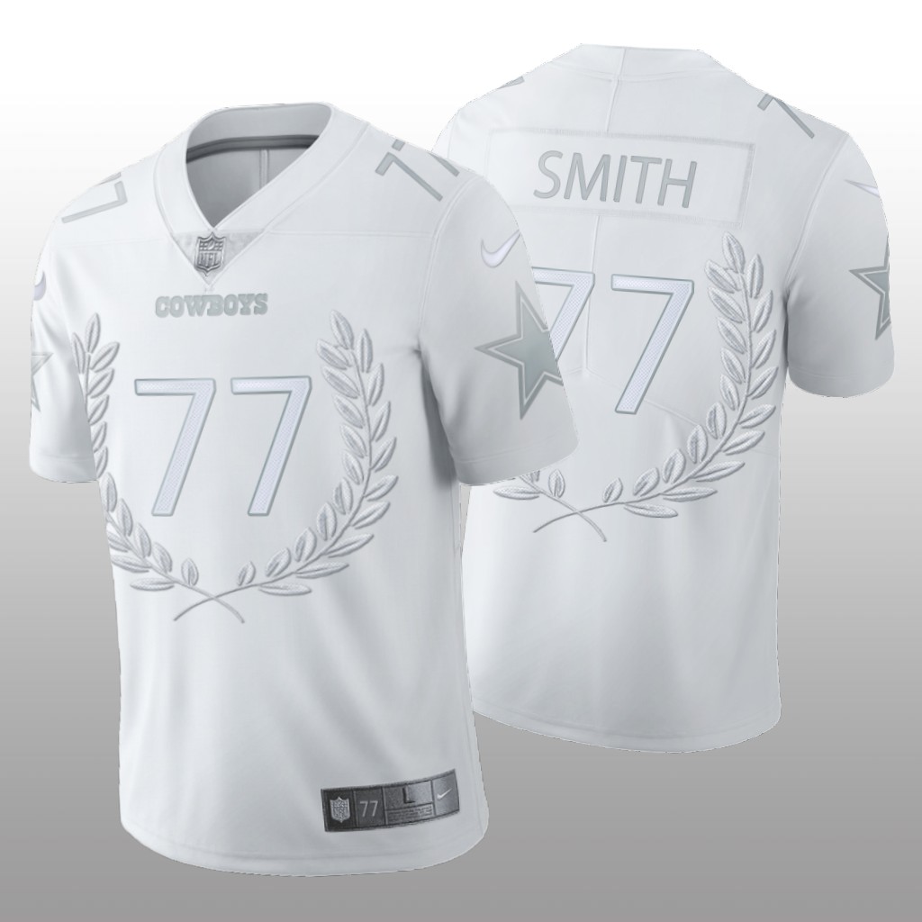 Dallas Cowboys Tyron Smith White Jersey 2020 Platinum Limited