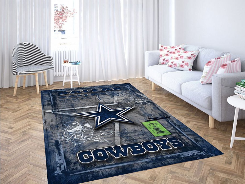 Dallas Cowboys Wallpaper Living Room Modern Carpet Rectangle Rug