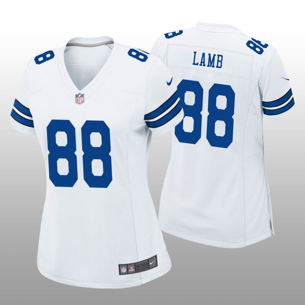 Dallas Cowboys White 2020 NFL Draft CeeDee Lamb Game Jersey