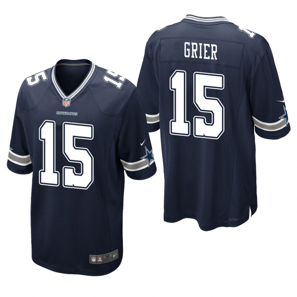Dallas Cowboys Will Grier Navy Jersey Game - Men's