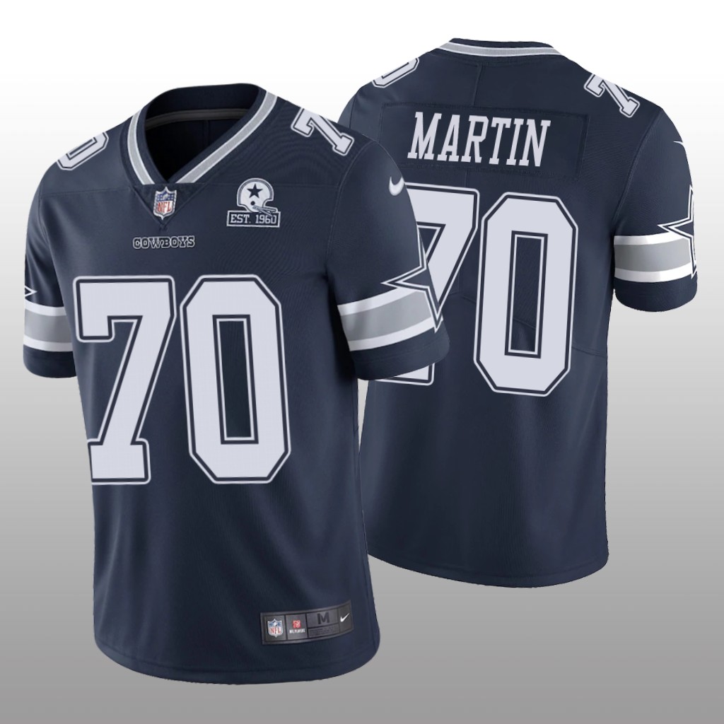 Dallas Cowboys Zack Martin Navy Vapor Limited Jersey 60th Anniversary - Men's