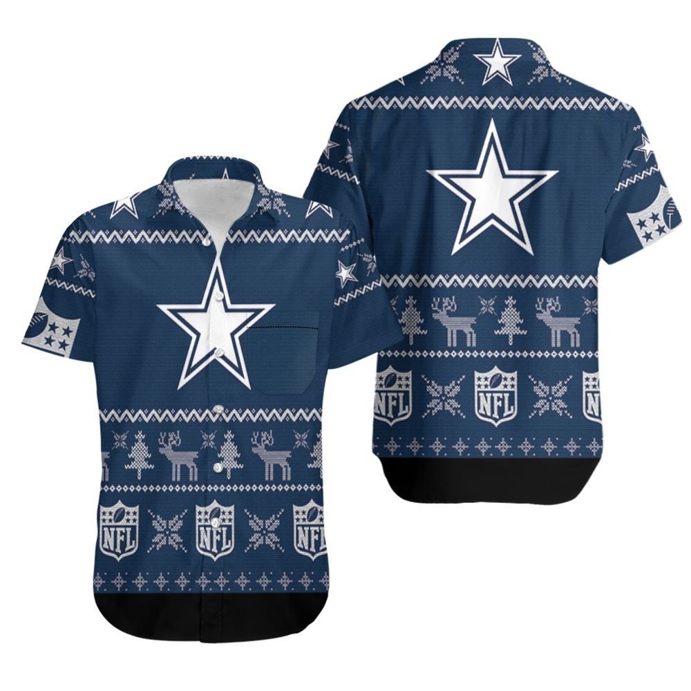 Dallas Cowboysnfl Christmas 3D Hawaiian Shirt