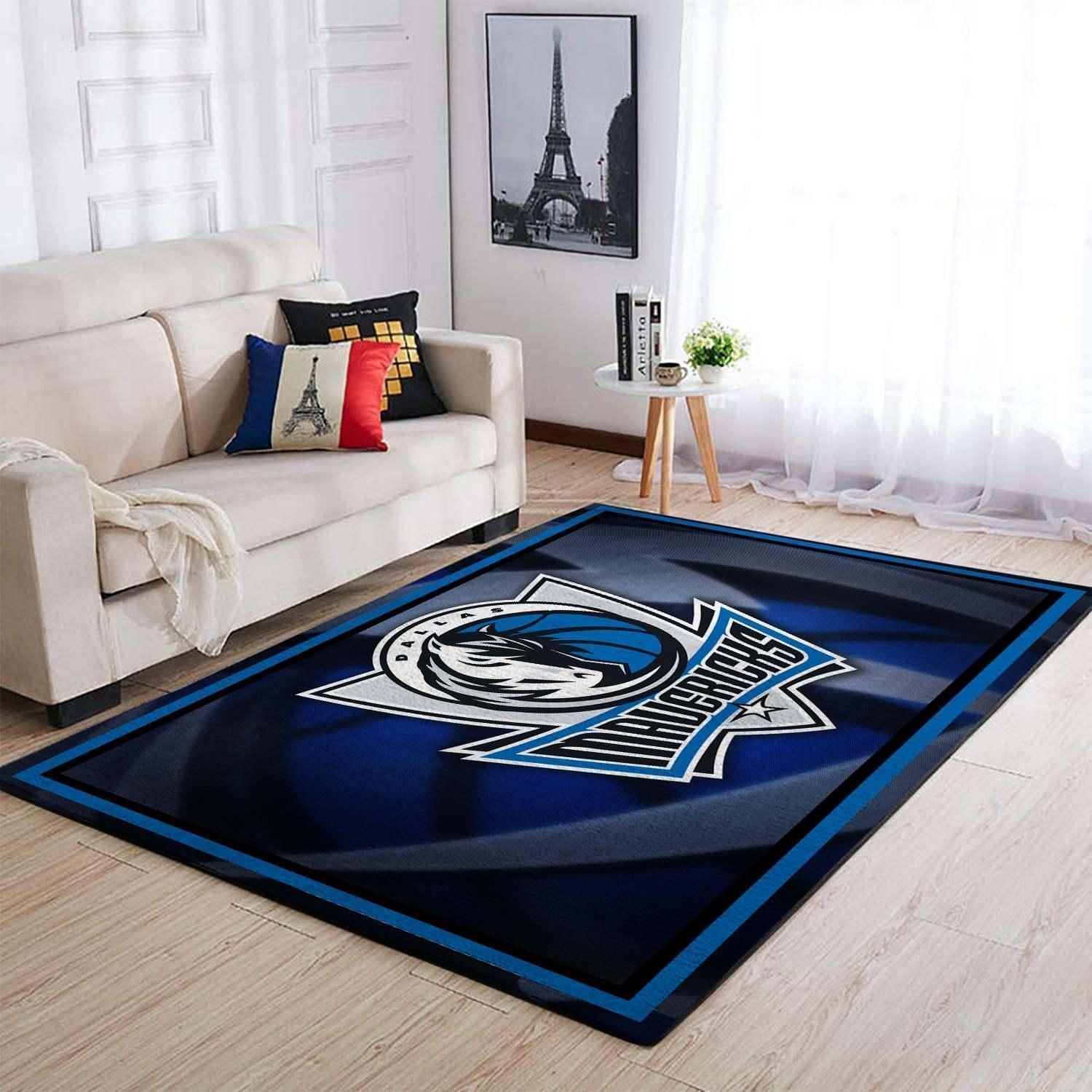 Dallas Mavericks Living Room Area Rectangle Rug