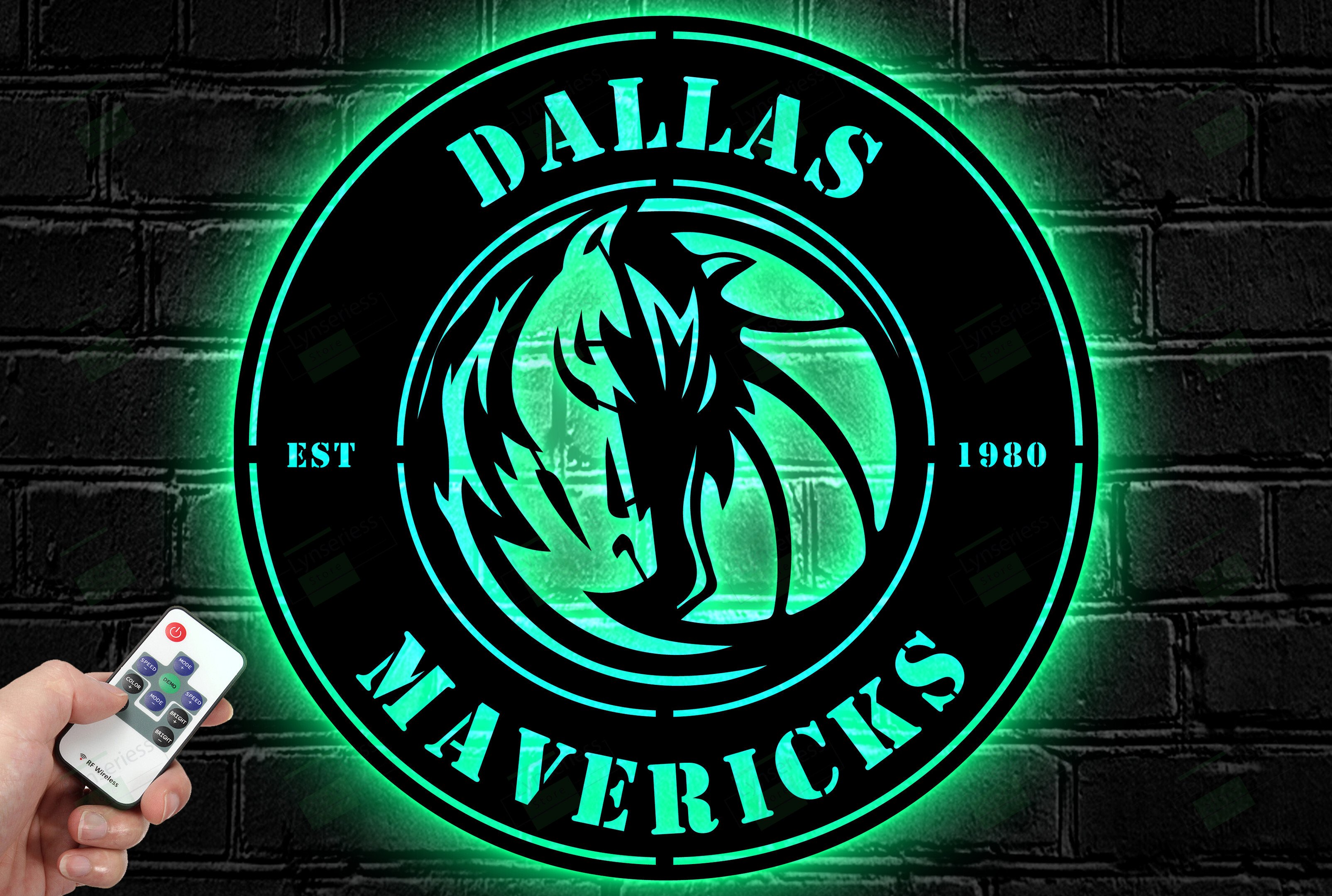 Dallas Mavericks Metal Sign – Led Light Sign NBA