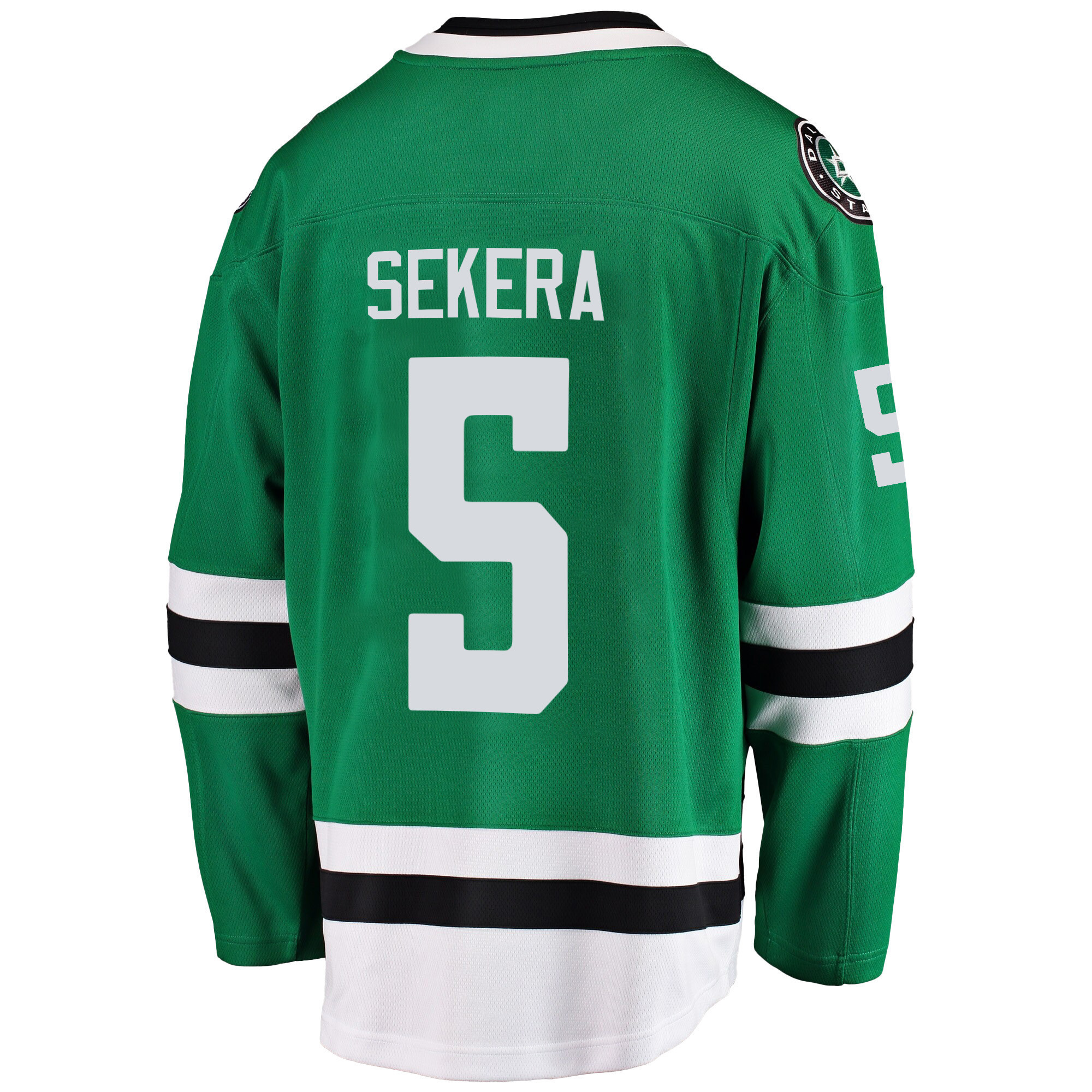 Dallas Stars Andrej Sekera 5 Home 2022 Stanley Cup Playoffs Breakaway Men Stitched Jersey – Green Dallas Stars Andrej Sekera 5 Home 2022 Stanley Cup Playoffs Breakaway Men Stitched Jersey – Green