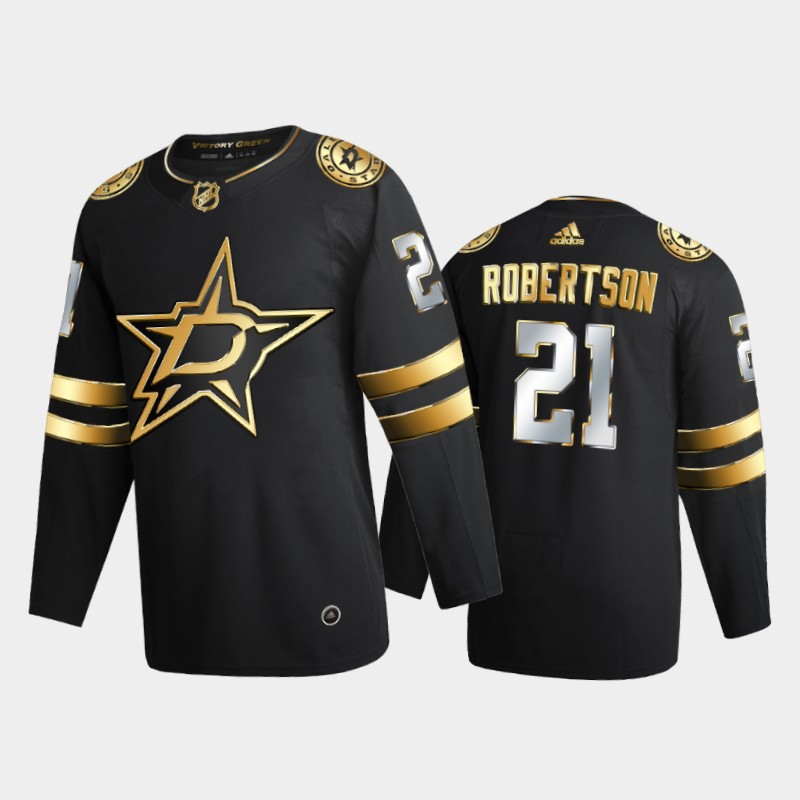 Dallas Stars Jason Robertson #21 2020-21 Golden Black Limited Edition Jersey
