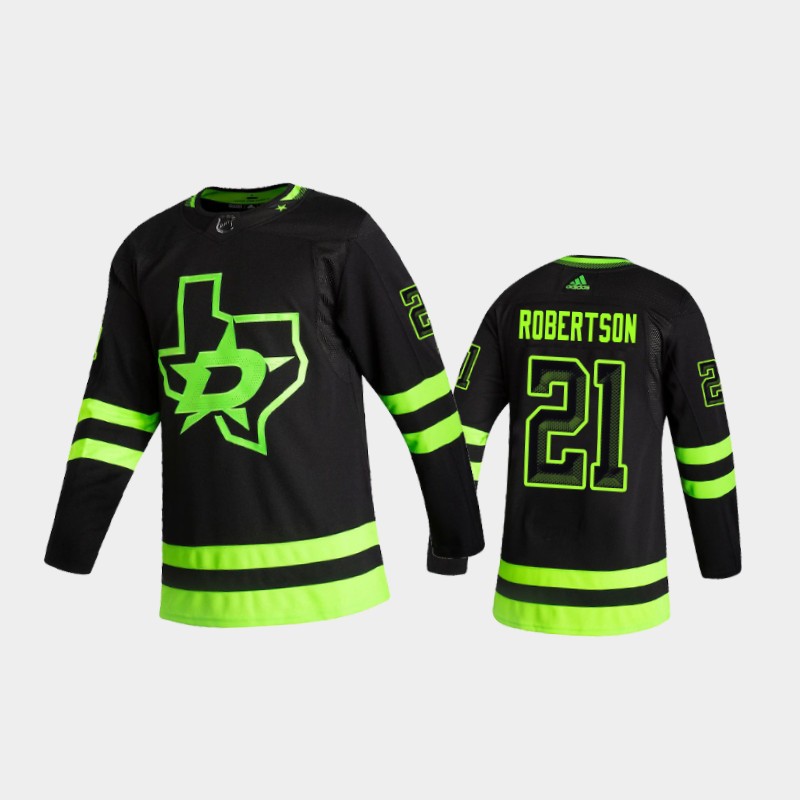 Dallas Stars Jason Robertson #21 Alternate Black 2020-21 Jersey