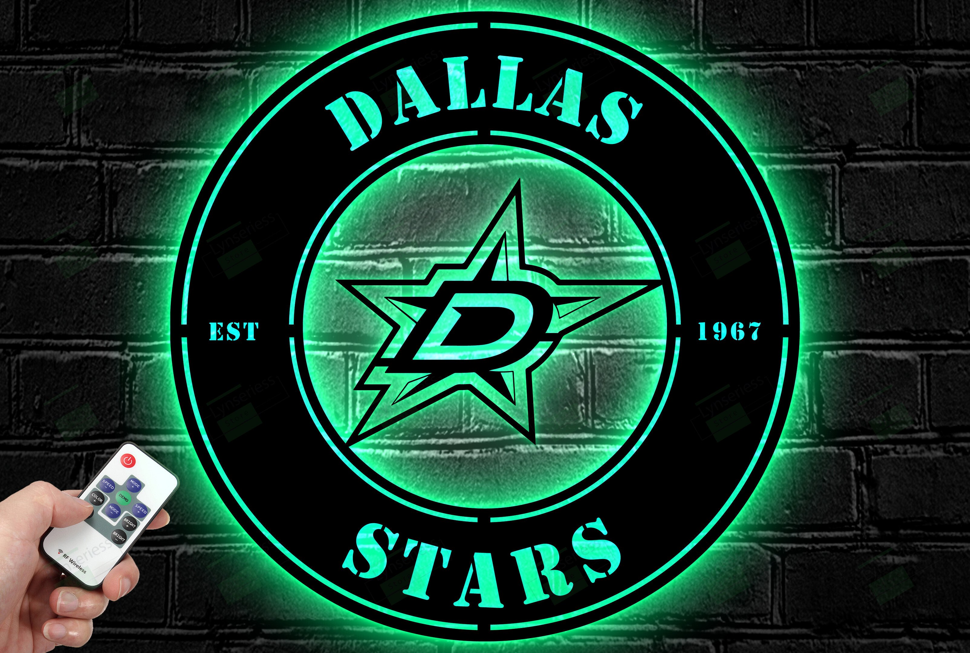 Dallas Stars Metal Sign – Led Light Sign NHL
