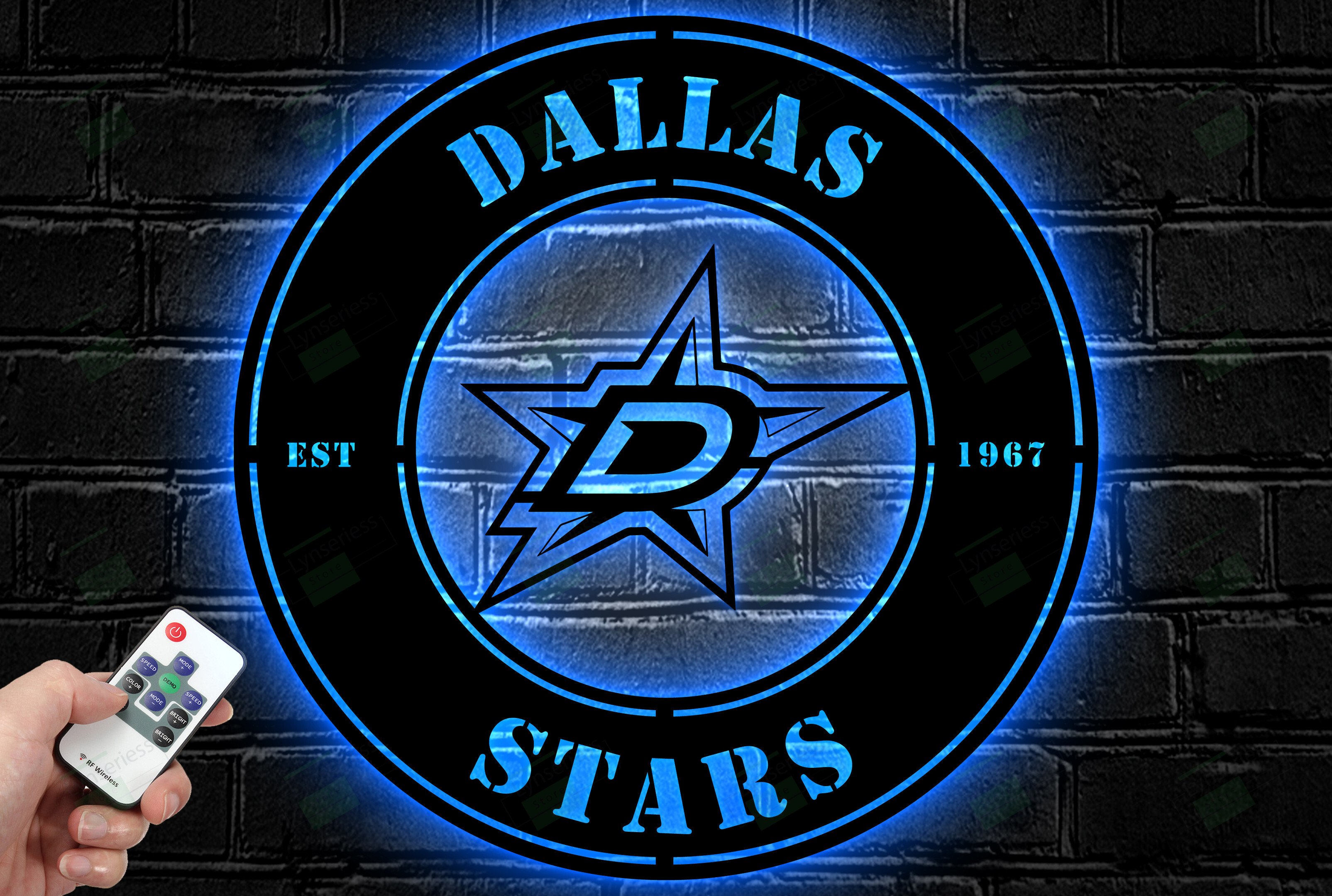 Dallas Stars Metal Sign – Led Light Sign NHL