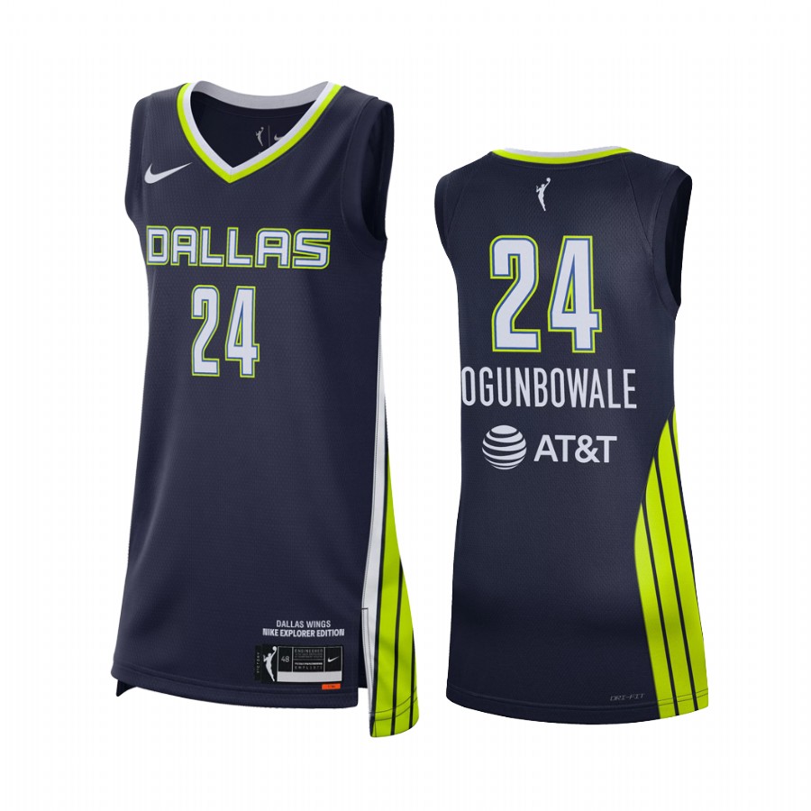 Dallas Wings Arike Ogunbowale 2021 Explorer Edition #24 Jersey Women Blue WNBA 25th Anniversary