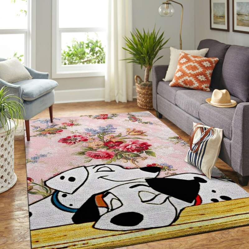 Dalmatians Disney Movie Living Room Area Rectangle Rug