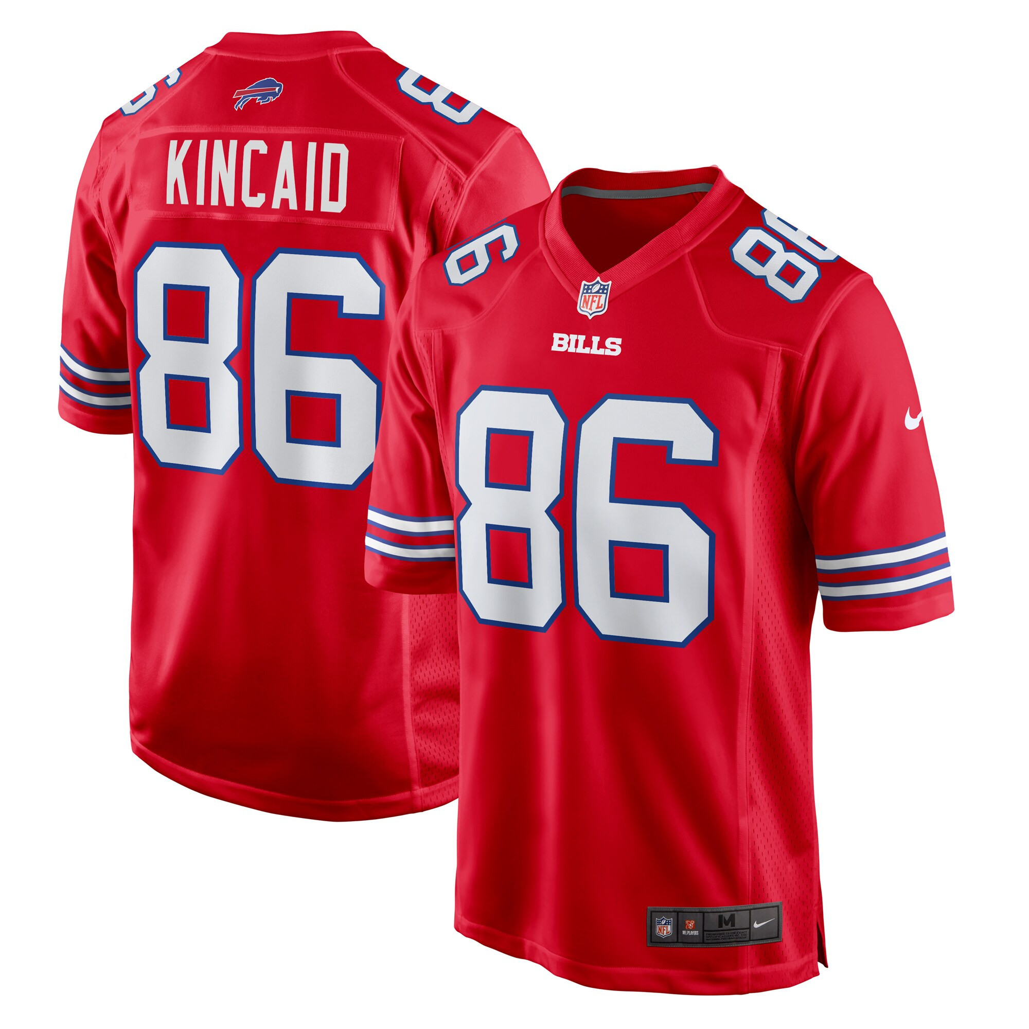 Dalton Kincaid Buffalo Bills Red Jersey - All Stitched 