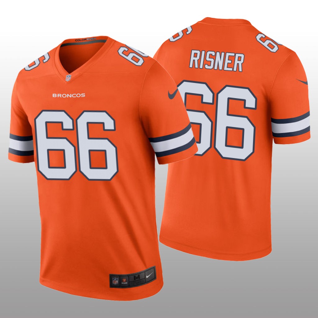 Dalton Risner Denver Broncos Orange NFL Draft Color Rush Legend Jersey