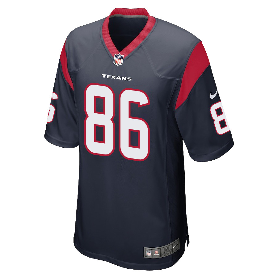 Dalton Schultz 86 Houston Texans Game Men Stitched Jersey – Navy
