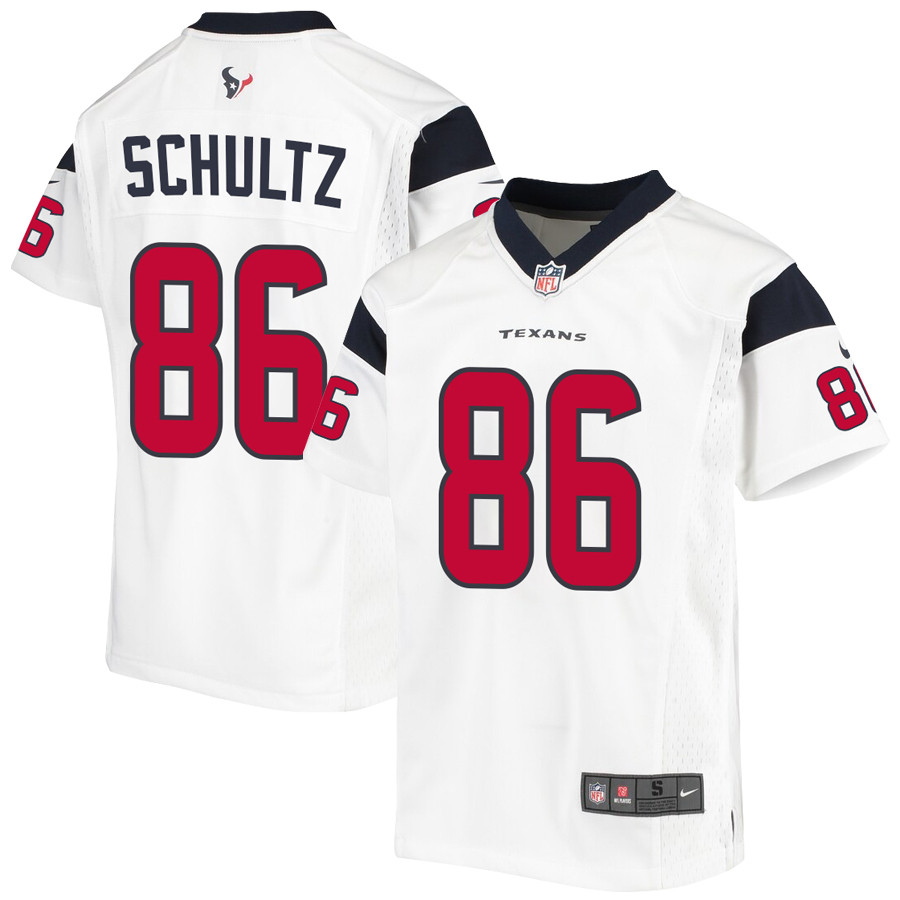Dalton Schultz 86 Houston Texans Game Youth Stitched Jersey – White