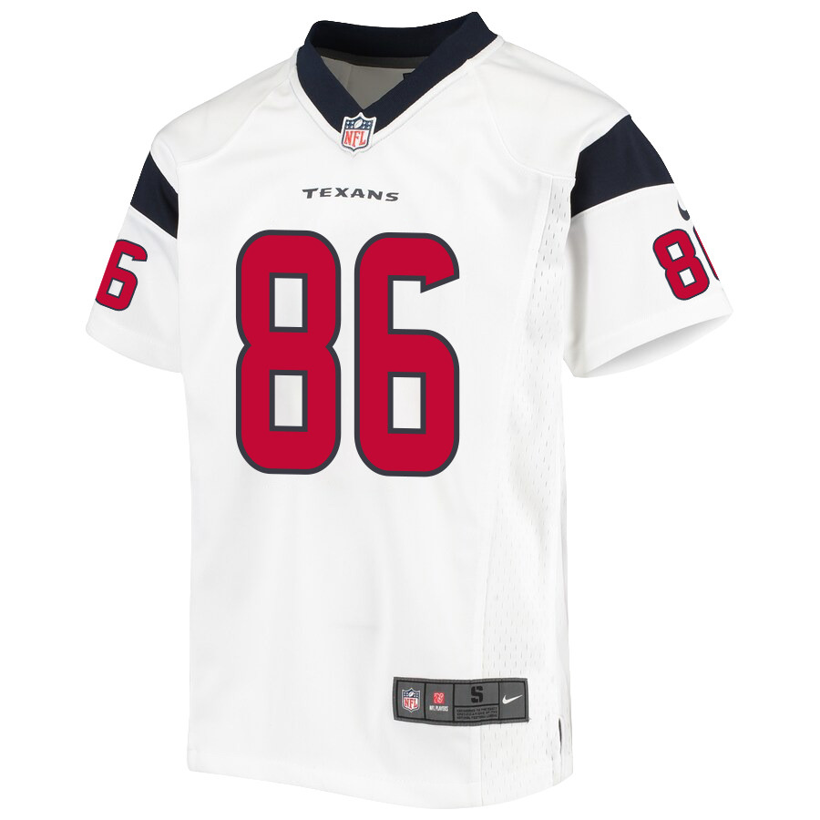 Dalton Schultz 86 Houston Texans Game Youth Stitched Jersey – White