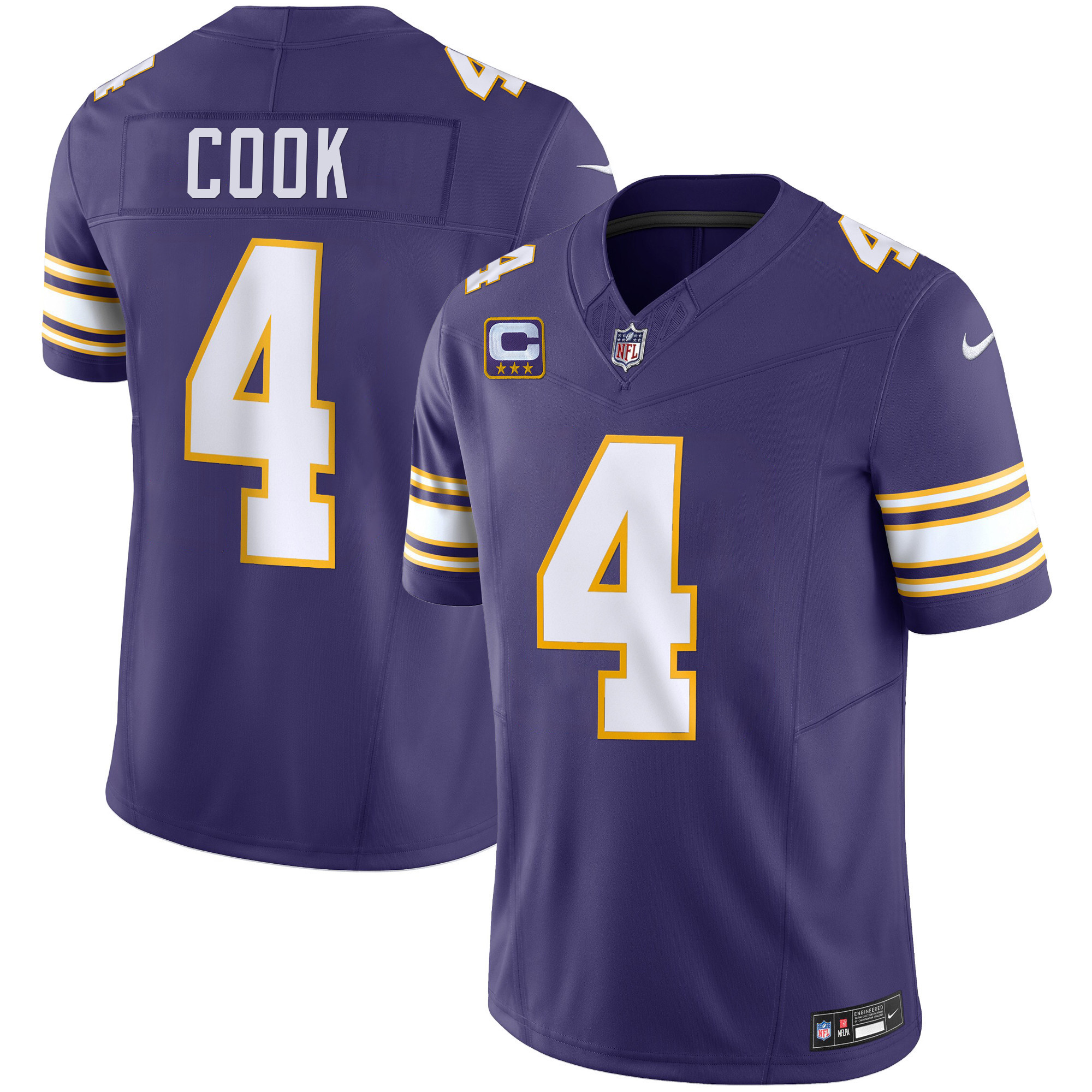 Dalvin Cook Men's Minnesota Vikings Classic Limited Purple Jersey - All Stitched