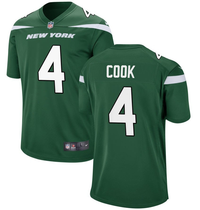 Dalvin Cook New York Jets Green Jersey - All Stitched